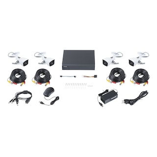 Foto 3 | Kit de 4 Cámaras de Seguridad Hilook 1080p HD Dvr 8 Canales Bala Metálicas color Blanco HL28LQKITS-M