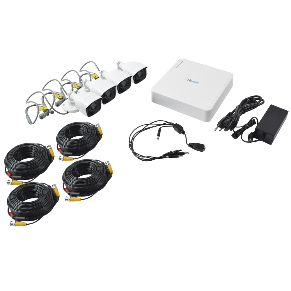 Foto 4 pulgar | Kit de 4 Cámaras de Seguridad Hilook 720p HD Bala Metálicas color Blanco + Disco duro 1TB