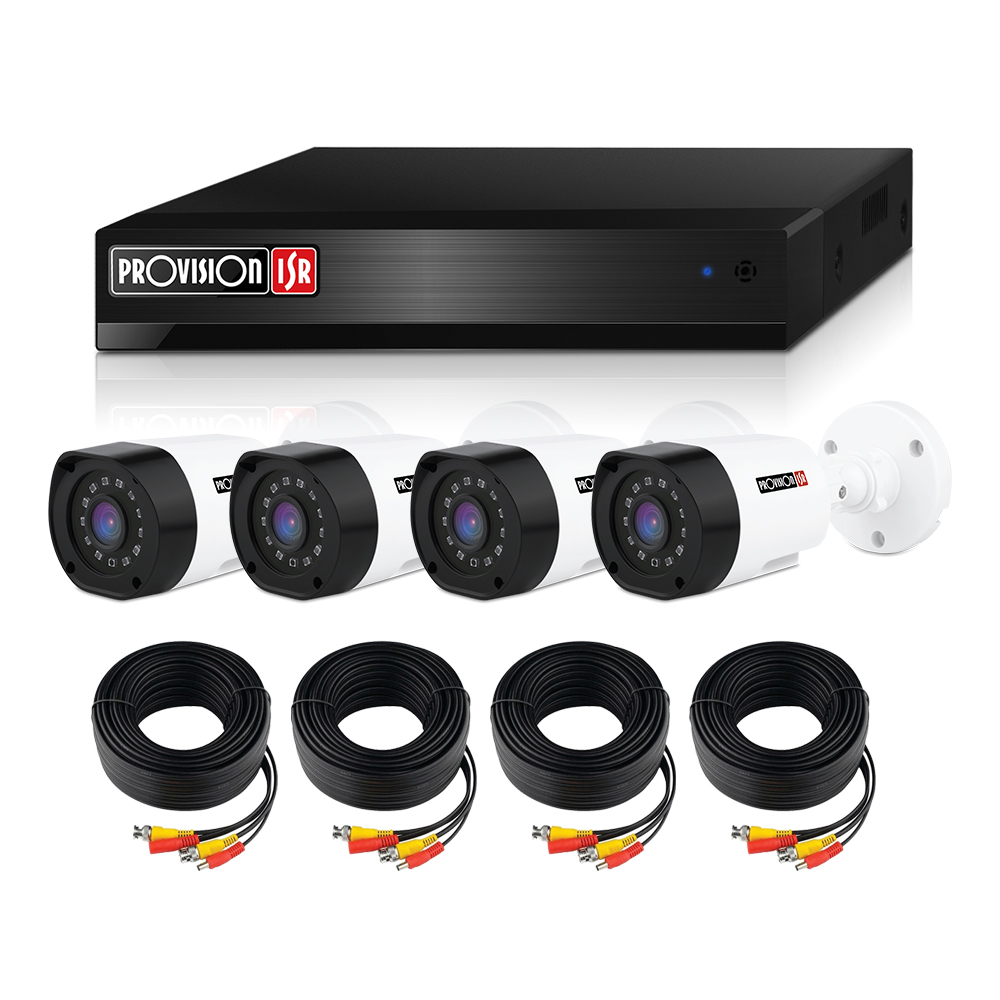 Foto 1 | Kit de Cámaras de Seguridad CCTV Provision 1080p Full HD 4 Cámaras y Accesorios