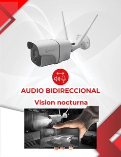 Foto 3 | Cámara con Wifi para Exterior Secucore color Blanco