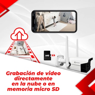 Foto 2 | Cámara con Wifi Secucore It1320w color Blanco