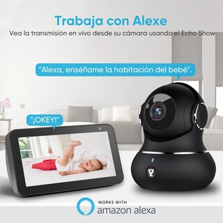 Foto 3 | Cámara de Seguridad Malubero Wifi Visión Nocturna 1080p Negra