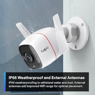 Foto 5 | Cámara de Seguridad Wifi C310 Tp-link Fija para Exterior Visión Nocturna en Blanco y Negro
