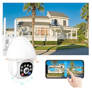Foto 2 | Cámara De Seguridad Belug Exterior Wifi Hd 1296p Con 360 Alarma color Blanco