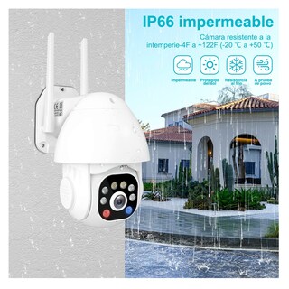Foto 4 | Cámara De Seguridad Belug Exterior Wifi Hd 1296p Con 360 Alarma color Blanco