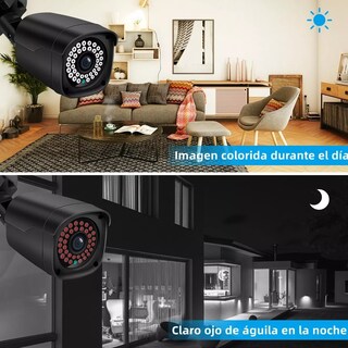Foto 4 | Kit Circuito Cerrado Eo Safe Imports Esi-6867 color Negro 4 Cámaras de Seguridad DVR 500 GB
