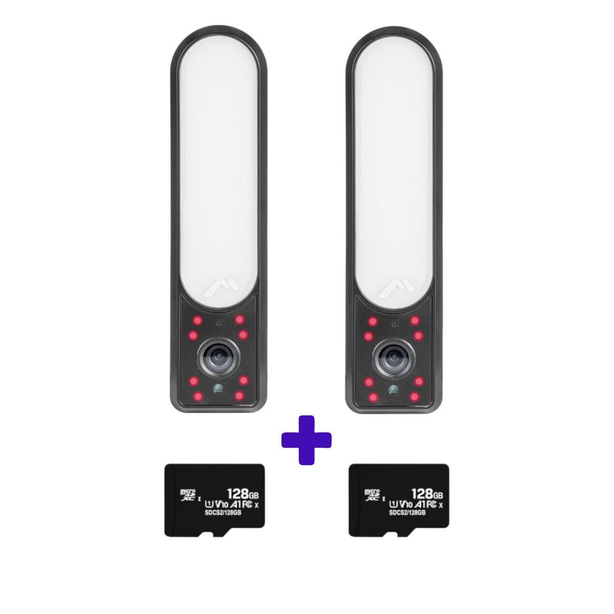Foto 3 pulgar | Cámaras Seguridad Wifi Reflector 2 Piezas Mitzu con Memoria 128gb
