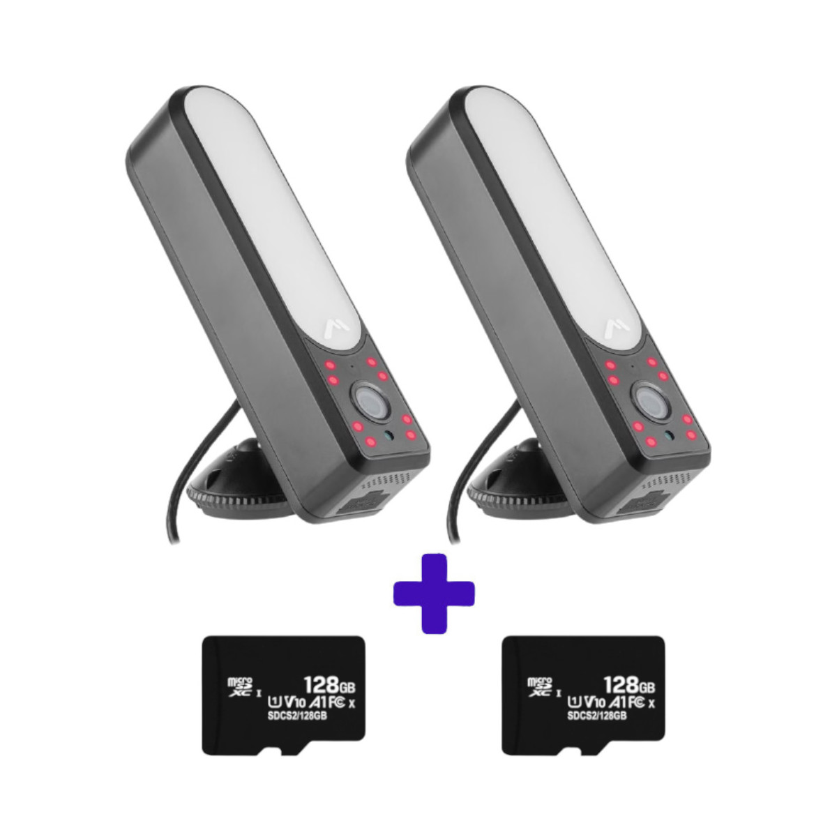 Foto 4 pulgar | Cámaras Seguridad Wifi Reflector 2 Piezas Mitzu con Memoria 128gb