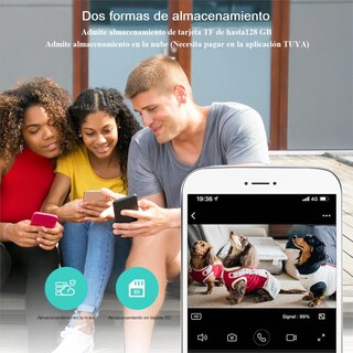 Foto 6 | Cámaras Seguridad Wifi Reflector 2 Piezas Mitzu con Memoria 128gb
