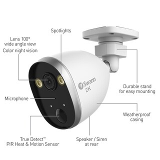 Foto 4 | Cámara De Seguridad 2k Ip66 Swann Con Foco