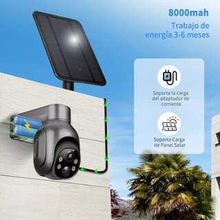 Foto 2 | Cámara de Seguridad con Baterías Solar Eo Safe Imports Esi-8716 color Negro