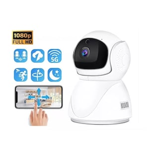 Foto 2 | Cámara de Seguridad 360° Wifi 2MP Visión Nocturna 1080p Blanco