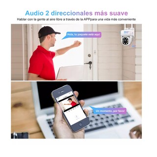 Foto 2 | Cámara de Seguridad Wifi 2K con Alerta de Movimiento Eo Safe Imports Esi-9531 Blanco