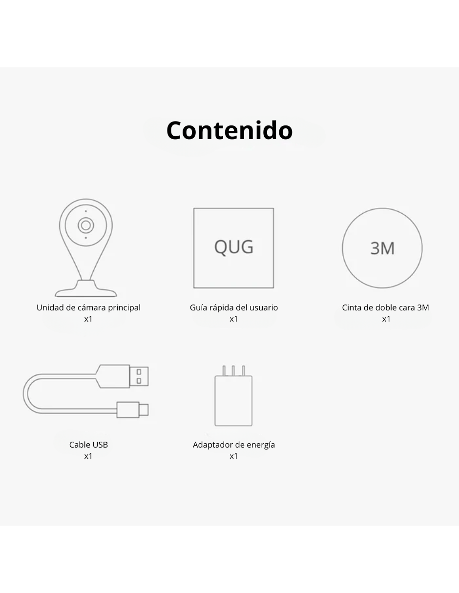 Foto 9 pulgar | Cámara de Seguridad Inteligente para Interiores Graba En 2k Compatible con Alexa y Google