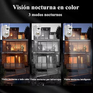 Foto 4 | Cámara de Seguridad Eo Safe Imports ESI-11310 Blanco 8mp Wifi Exterior 360° con Doble Lente