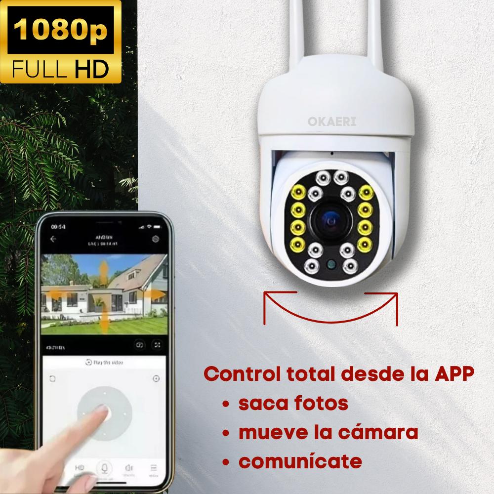 Foto 5 pulgar | Cámara Ip de Seguridad Vigilancia Wi-Fi HD Exterior con Alarma App