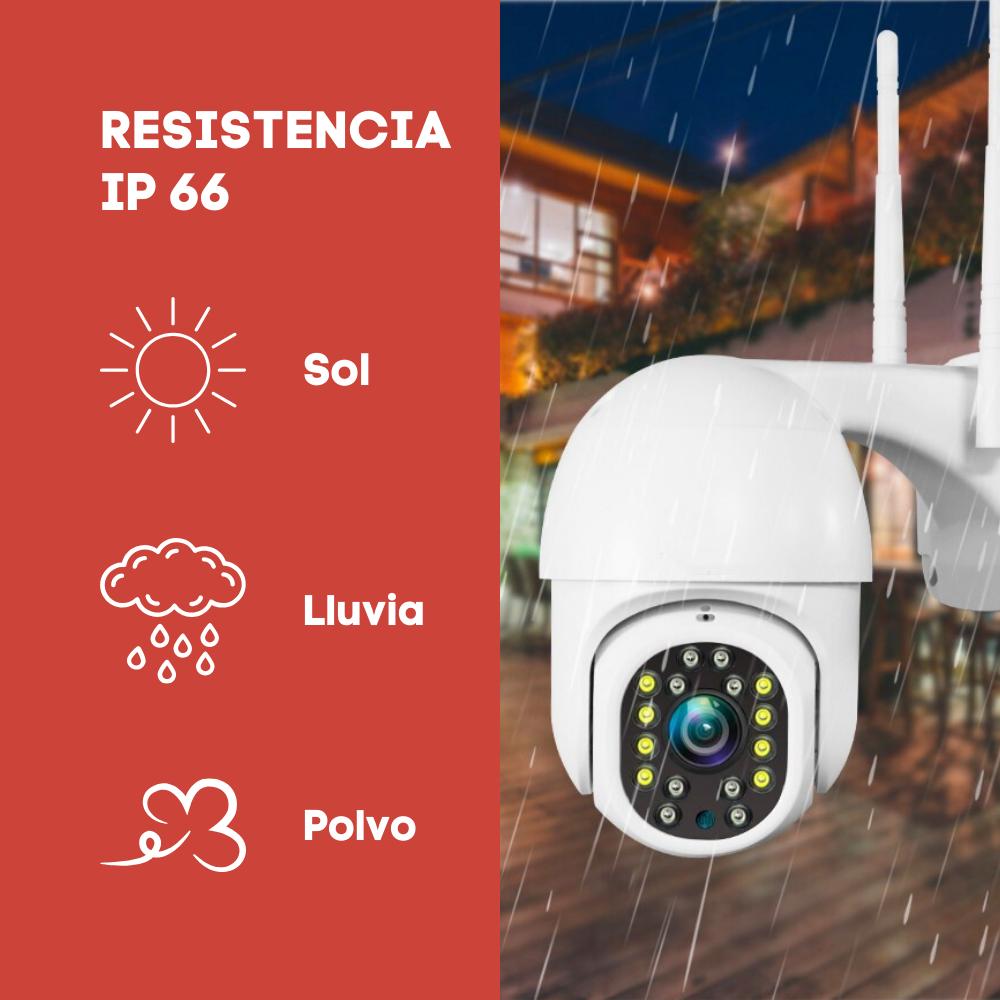 Foto 8 pulgar | Cámara Ip de Seguridad Vigilancia Wi-Fi HD Exterior con Alarma App