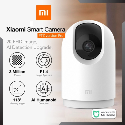 Foto 5 pulgar | Cámara de Vigilancia Xiaomi Mi 360 2k Pro Blanco