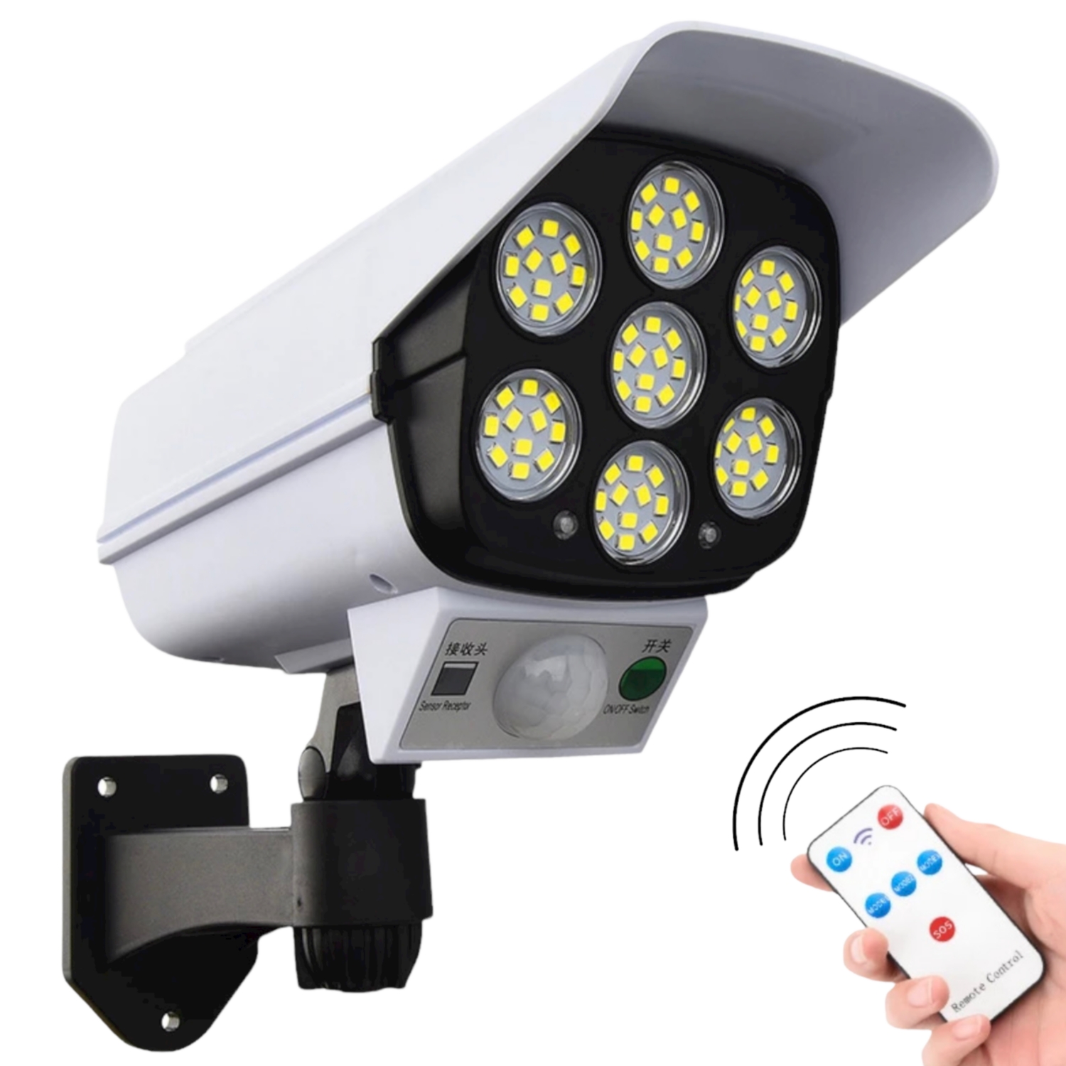 Falsa Cámara de Seguridad Foco Led Falso con Sensor de Movimiento - Venta Internacional