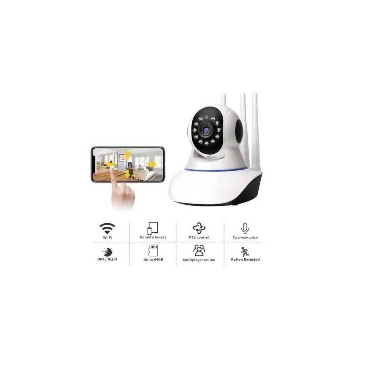 Foto 2 pulgar | Cámara de Seguridad Yoosee 5G Night Vision HD 360° Wifi IP - Venta Internacional