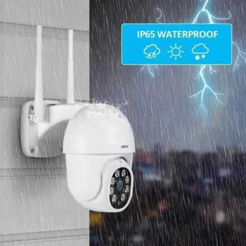 Foto 3 pulgar | Cámara de Vigilancia Exterior IP Wifi 1080p con Visión Nocturna - Venta Internacional