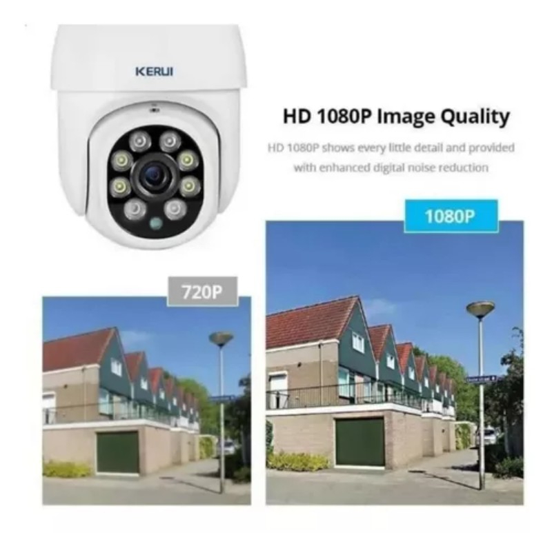 Foto 4 pulgar | Cámara de Vigilancia Exterior IP Wifi 1080p con Visión Nocturna - Venta Internacional