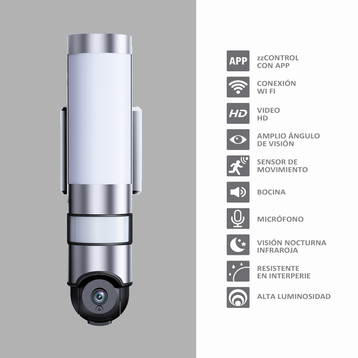 Foto 6 | Cámara de Seguridad Sunleaf con Lámpara de Led Wifi HD y Visión Nocturna