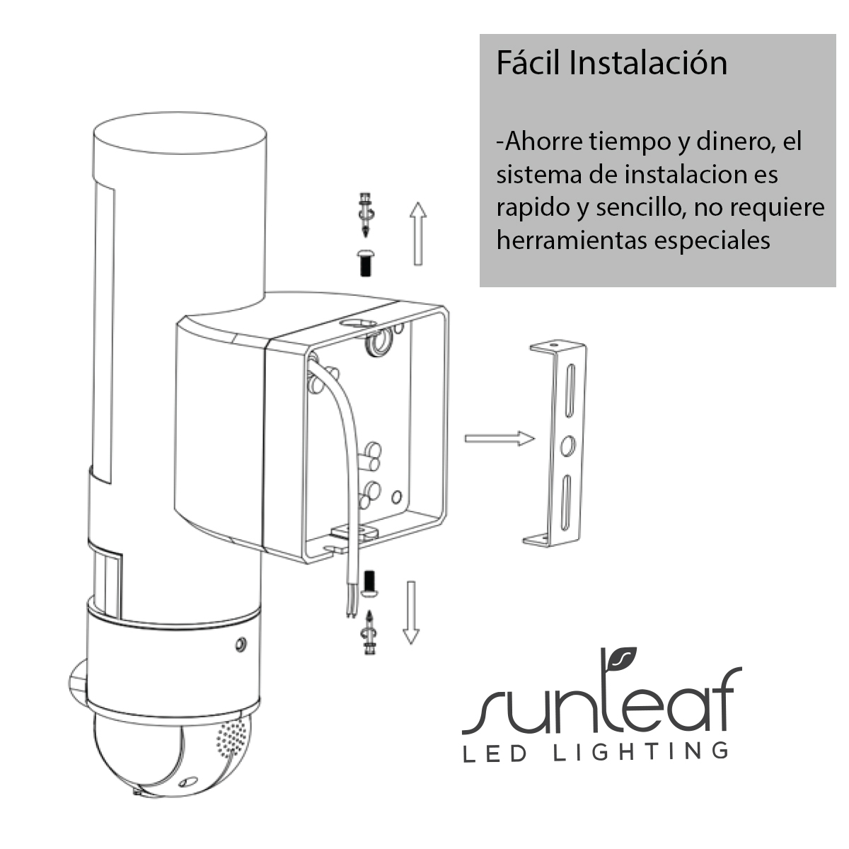 Foto 8 pulgar | Cámara de Seguridad Sunleaf con Lámpara de Led Wifi HD y Visión Nocturna