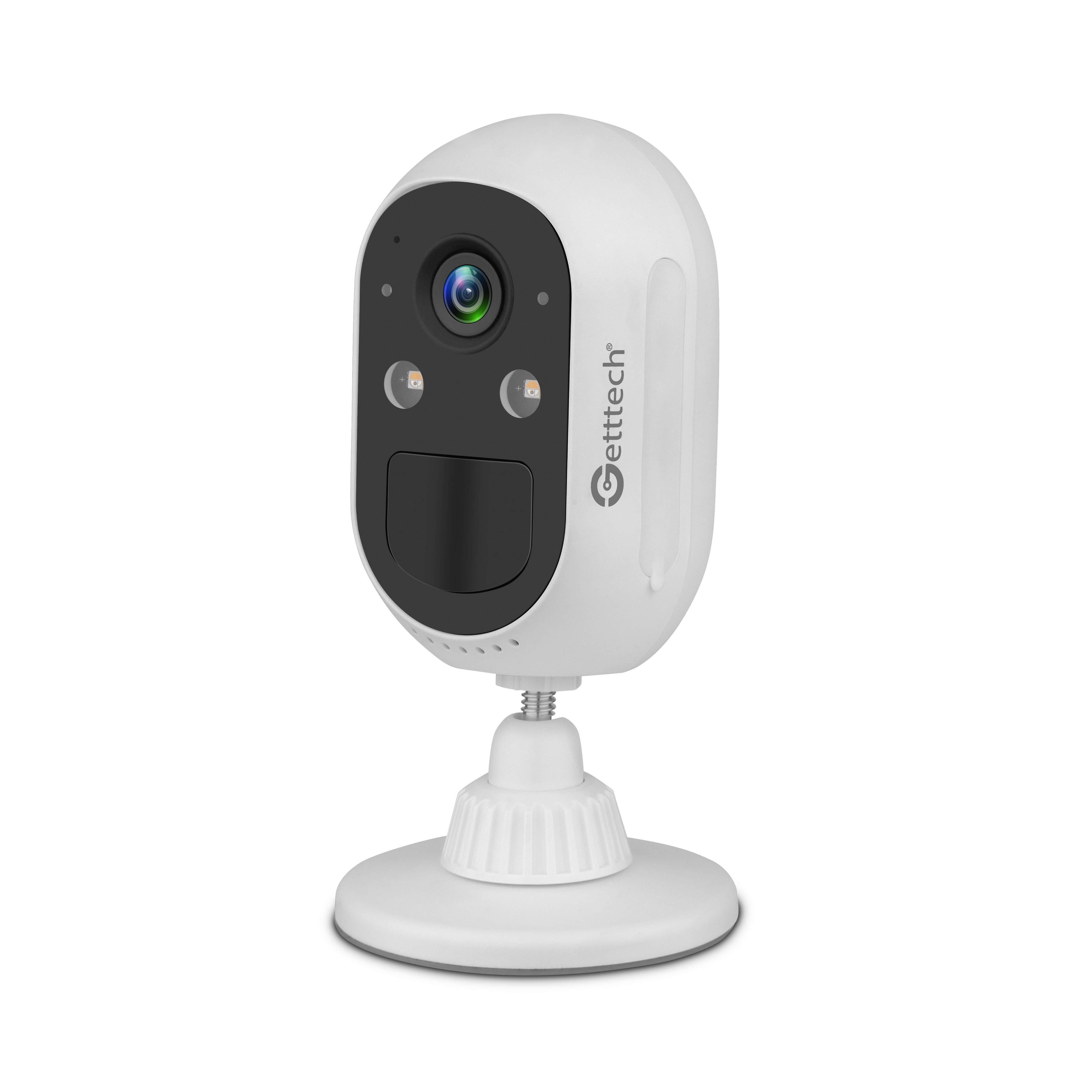Foto 3 pulgar | Camara De Seguridad Getttech Gec-wbwl4 Wi-fi 4mp 15 Fps Vision Nocturna Con Sirena Microfono/altavoz Sistema Android Y