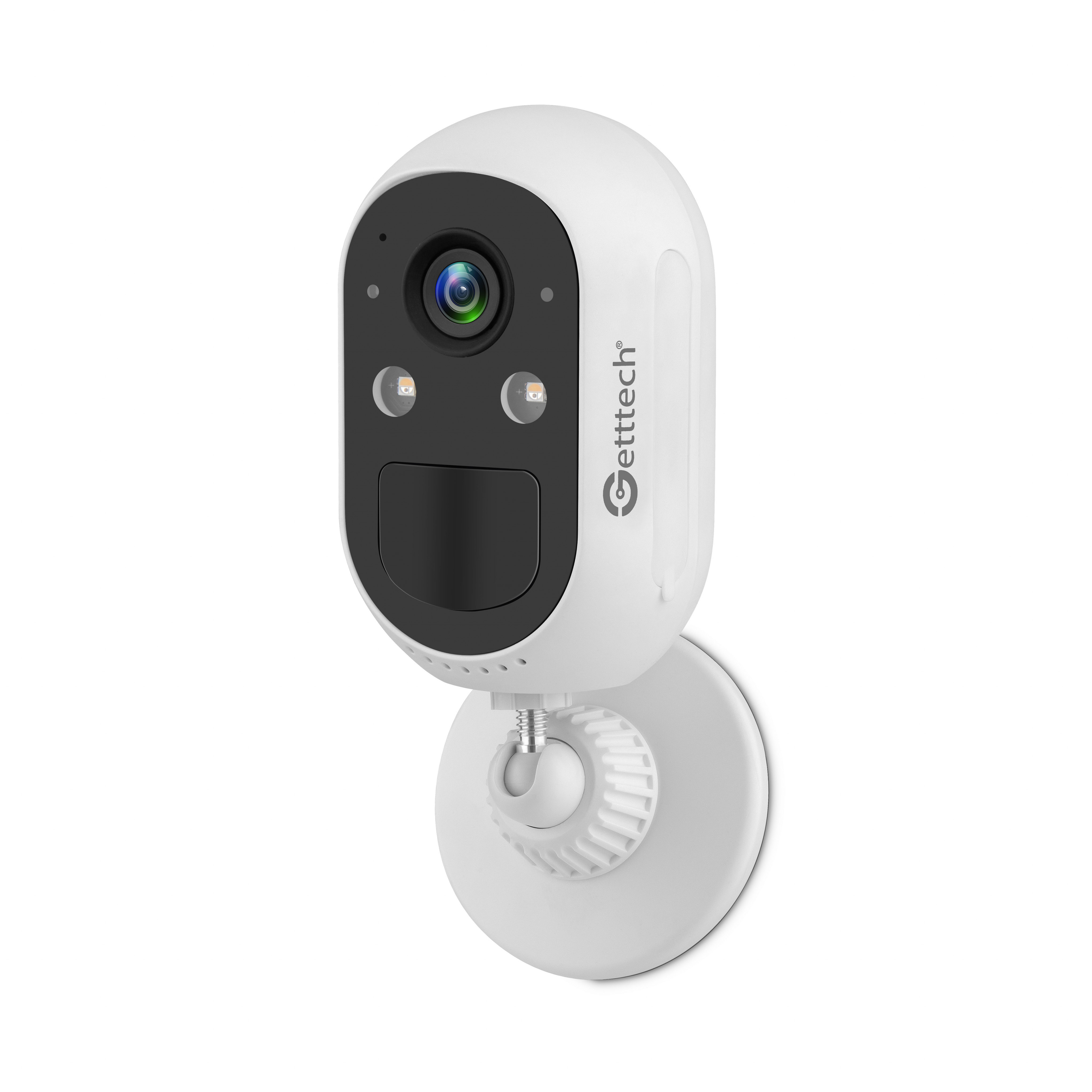 Foto 6 pulgar | Camara De Seguridad Getttech Gec-wbwl4 Wi-fi 4mp 15 Fps Vision Nocturna Con Sirena Microfono/altavoz Sistema Android Y