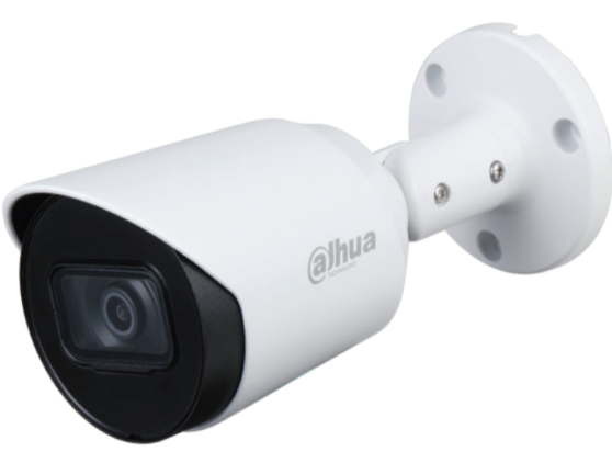 Cámara Bullet Dahua Dh-hac-hfw1200tn-a Color Blanco Micrófono Integrado, Lente 2.8 Mm, Ángulo De Visión De 10
