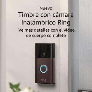 Foto 2 | Timbre Con Camara Inalámbrico Ring Alertas Y Detección De Movimiento Battery Doorbell