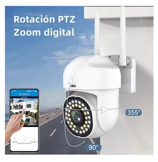 Foto 3 | Cámara De Seguridad Exterior Lab.g Wifi Hd 360° 2 Pcs Blanco