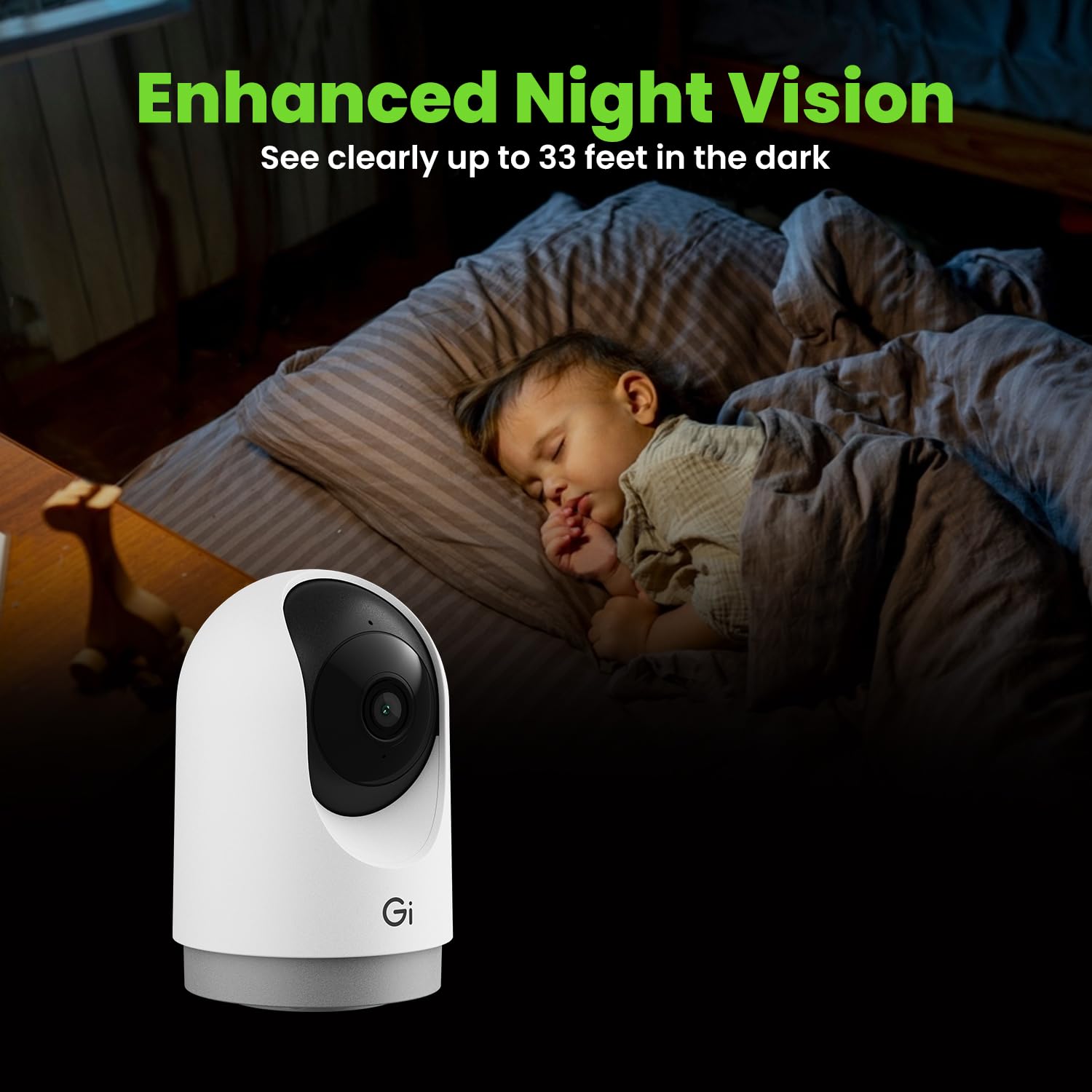 Foto 5 pulgar | Cámara De Seguridad Interior Gearit Pan/tilt 2k Hd Night Vision - Venta Internacional.