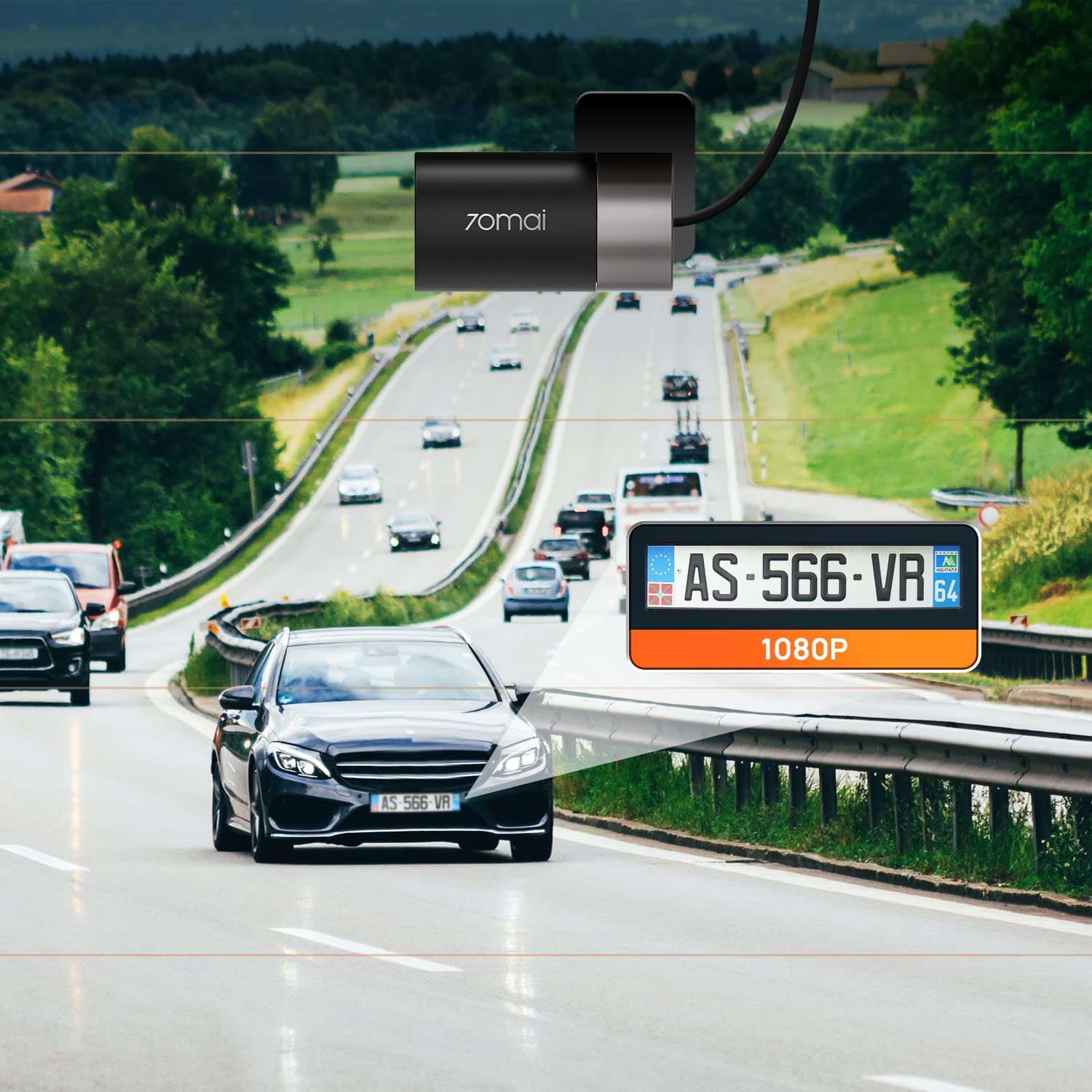 Foto 8 pulgar | Cámara Para Salpicadero 70mai A500s 2,7k Uhd Con Sony Imx335 Wifi Gps Adas - Venta Internacional.