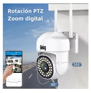 Foto 3 | Cámara de Seguridad Belug Wifi Hd 360° 2 Piezas Blancas