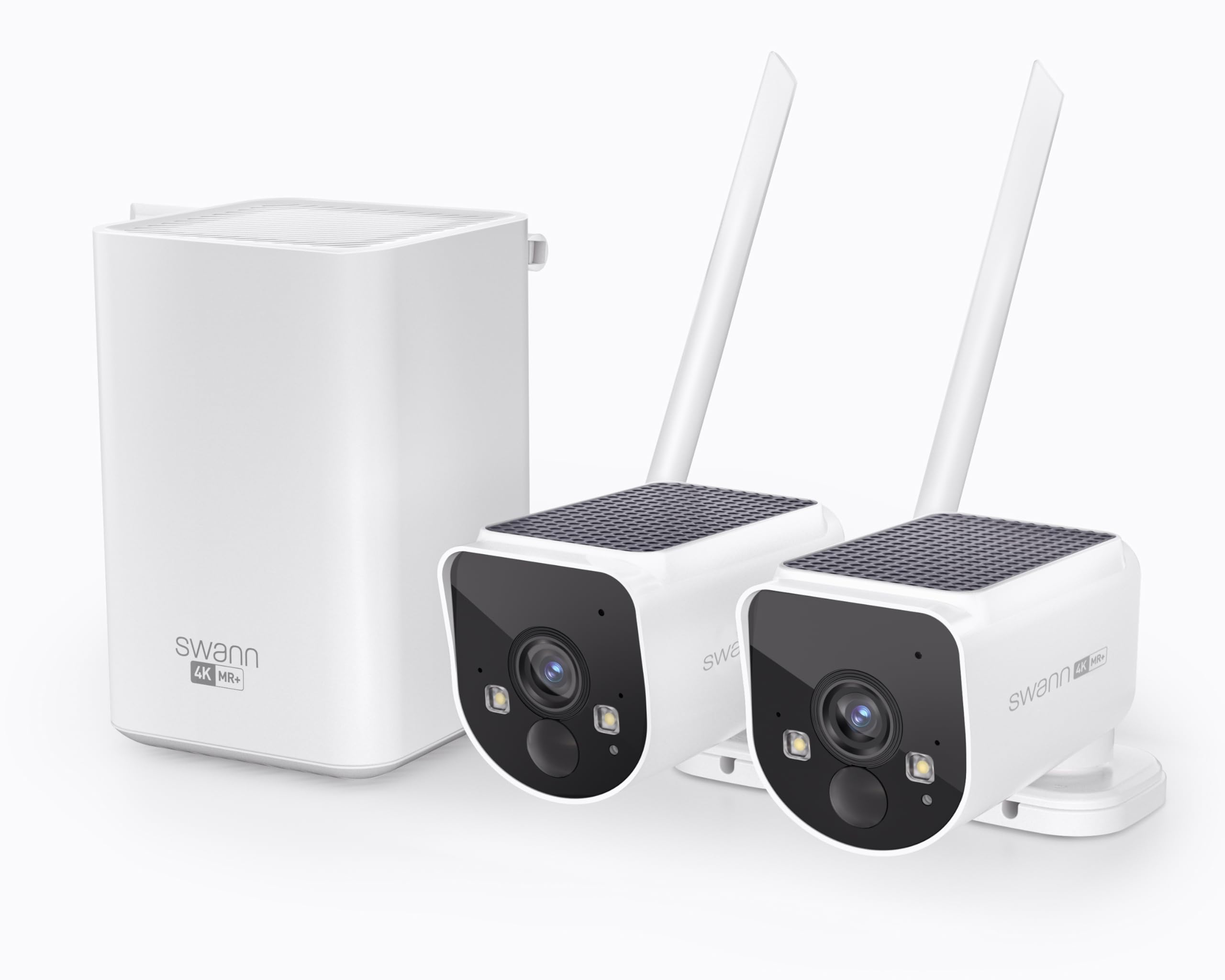 Sistema De Seguridad Swann Maxranger 4k Wireless Nvr 2-cam Solar - Venta Internacional.