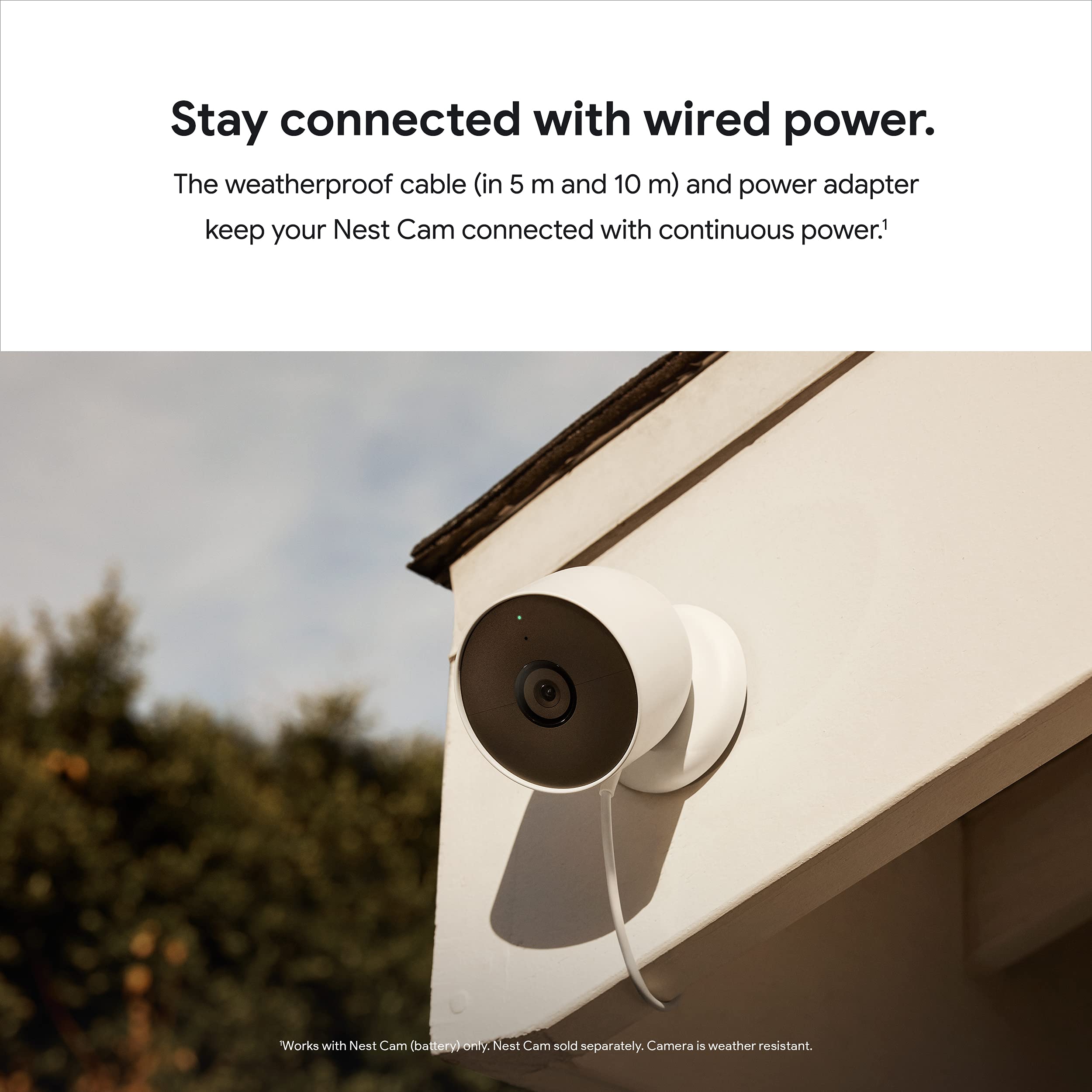 Foto 3 pulgar | Cable Impermeable Para Google Nest Cam (batería) De 5 M - Venta Internacional.