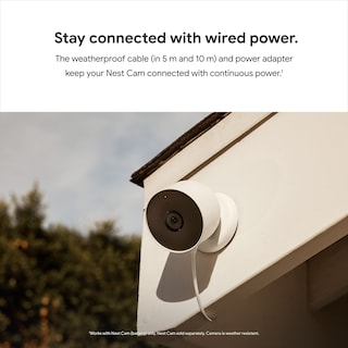 Foto 2 | Cable Impermeable Para Google Nest Cam (batería) De 5 M - Venta Internacional.
