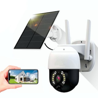 Foto 1 | Cámara De Seguridad Solar Wifi Con Resolución De 2mp Y Visión Nocturna