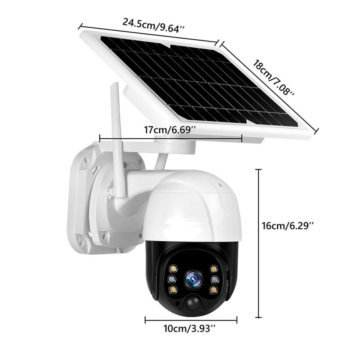 Foto 8 pulgar | Cámara De Seguridad Solar Wifi Con Resolución De 2mp Y Visión Nocturna