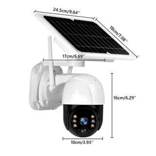 Foto 7 | Cámara De Seguridad Solar Wifi Con Resolución De 2mp Y Visión Nocturna