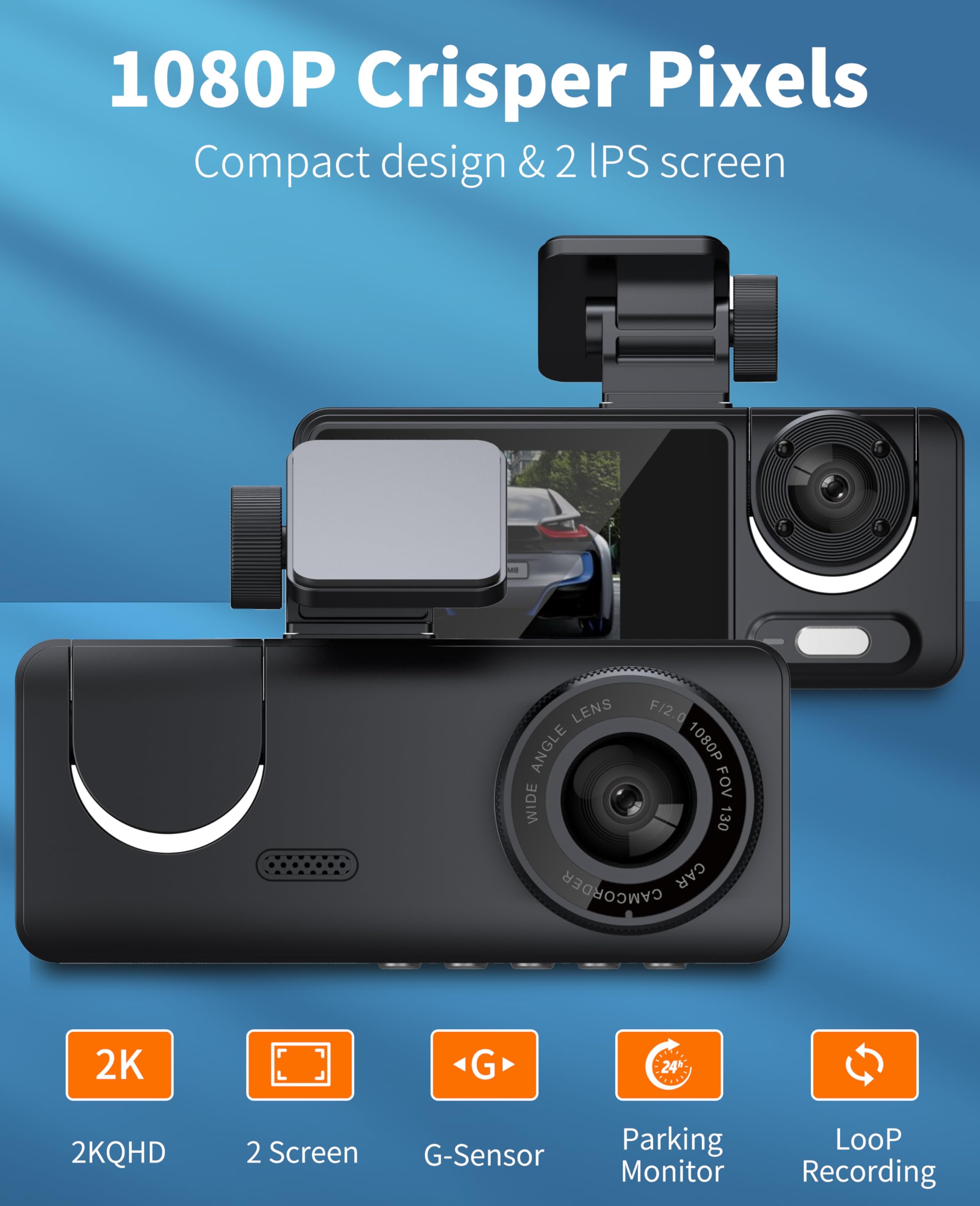 Foto 3 pulgar | Dash Cam Fotn S16 Frontal De Doble Canal Wifi 1080p + 720p - Venta Internacional.