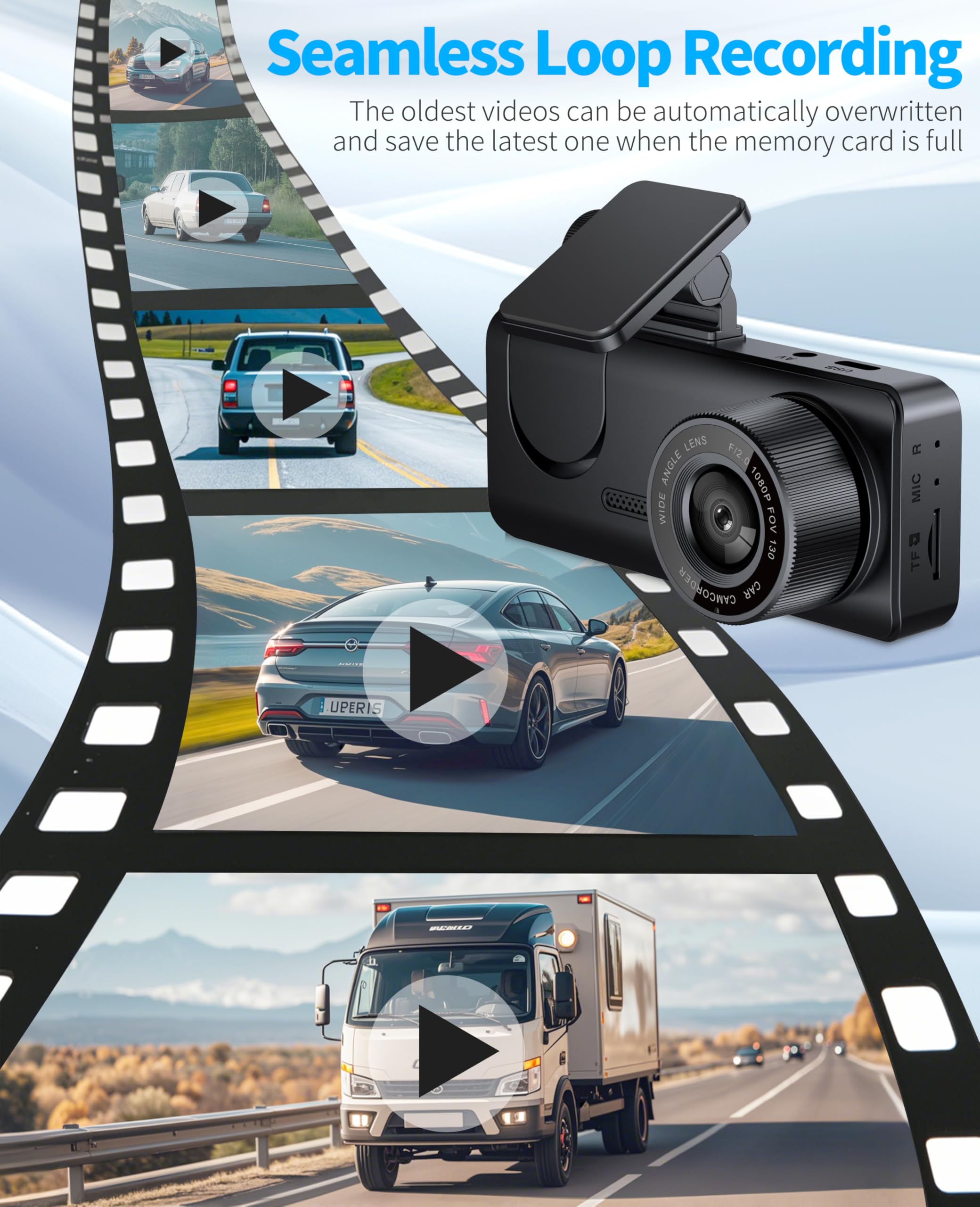 Foto 7 pulgar | Dash Cam Fotn S16 Frontal De Doble Canal Wifi 1080p + 720p - Venta Internacional.