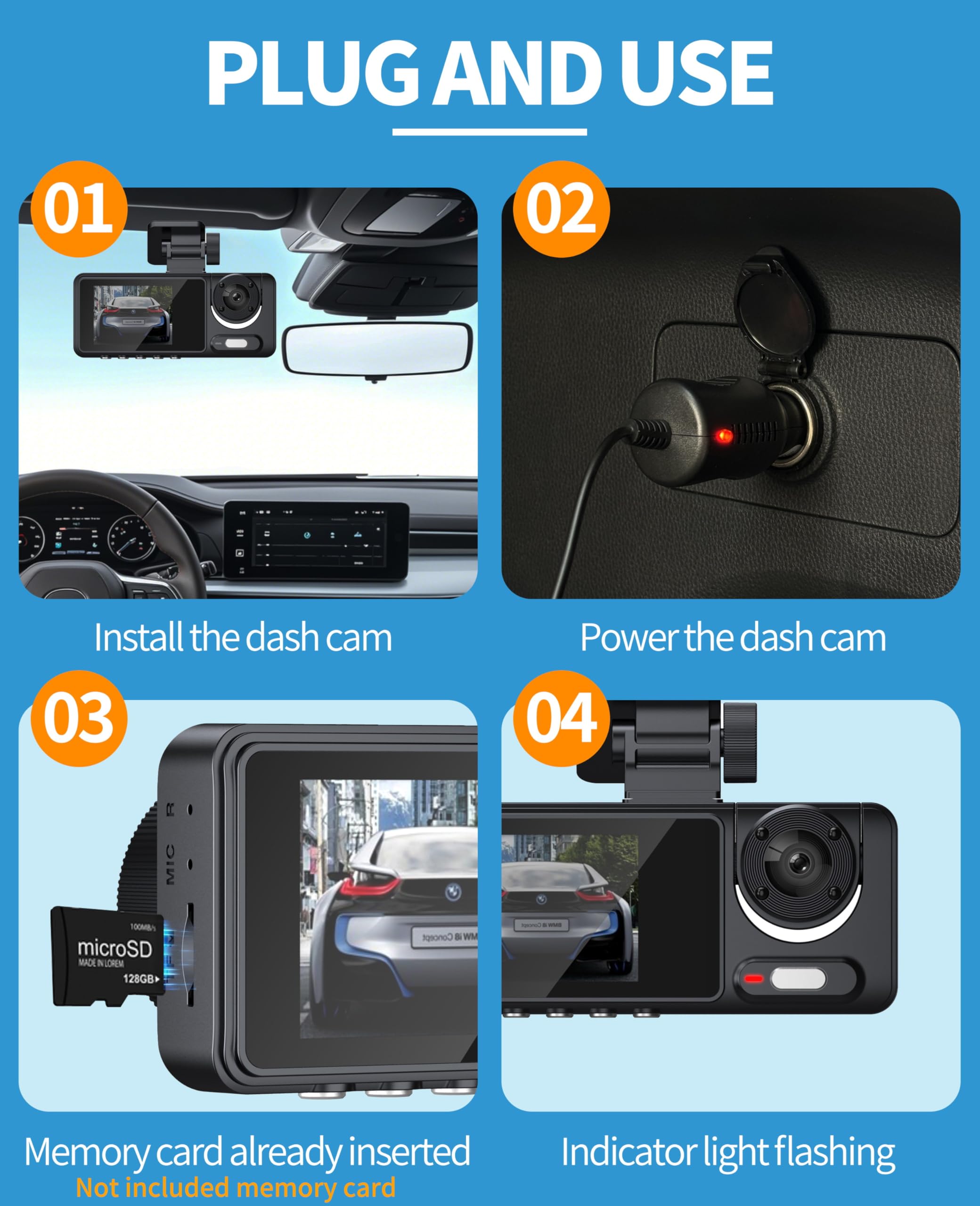 Foto 8 pulgar | Dash Cam Fotn S16 Frontal De Doble Canal Wifi 1080p + 720p - Venta Internacional.