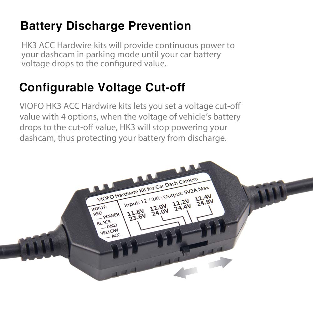 Foto 7 pulgar | Kit De Cableado Viofo Hk3 Para A129, A129 Plus, A129 Pro, A129 Ir, A119 V3 - Venta Internacional.