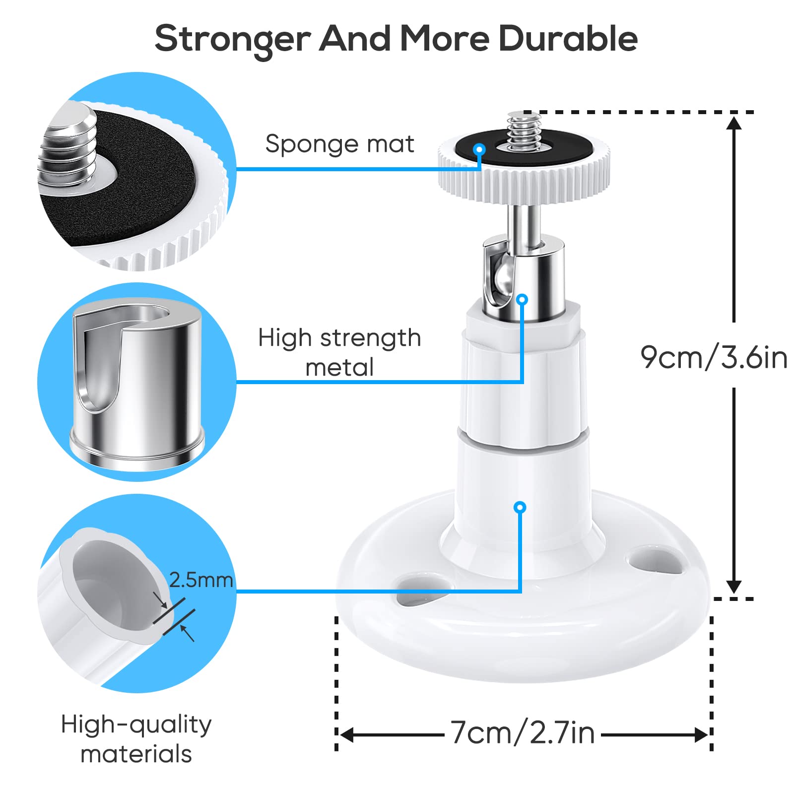 Foto 3 | Soporte De Pared Fastsnail Para Wyze Cam Pan V3/v4 Y Exteriores - Venta Internacional.