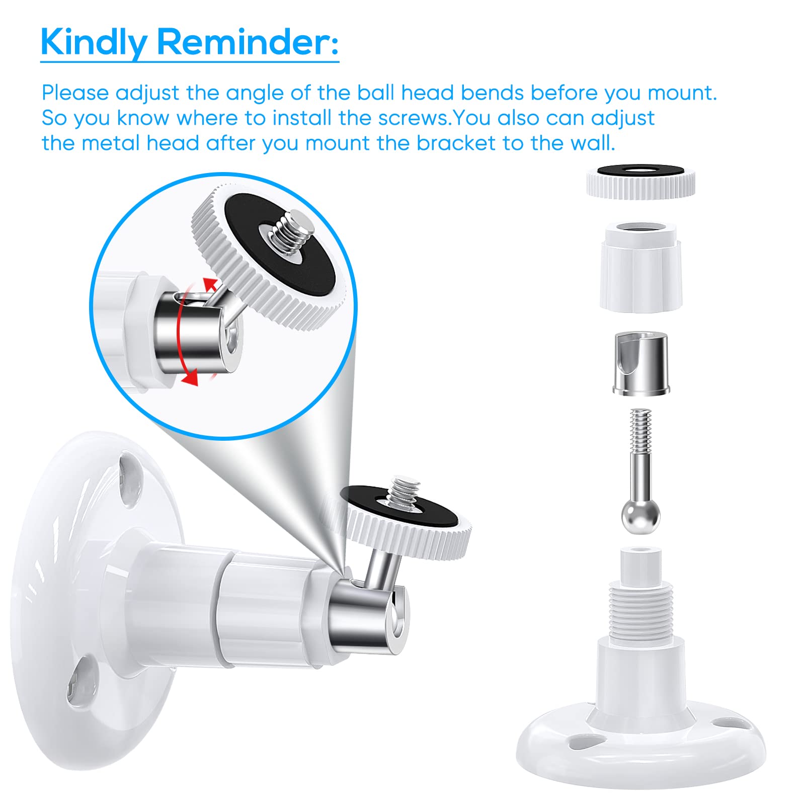 Foto 5 pulgar | Soporte De Pared Fastsnail Para Wyze Cam Pan V3/v4 Y Exteriores - Venta Internacional.