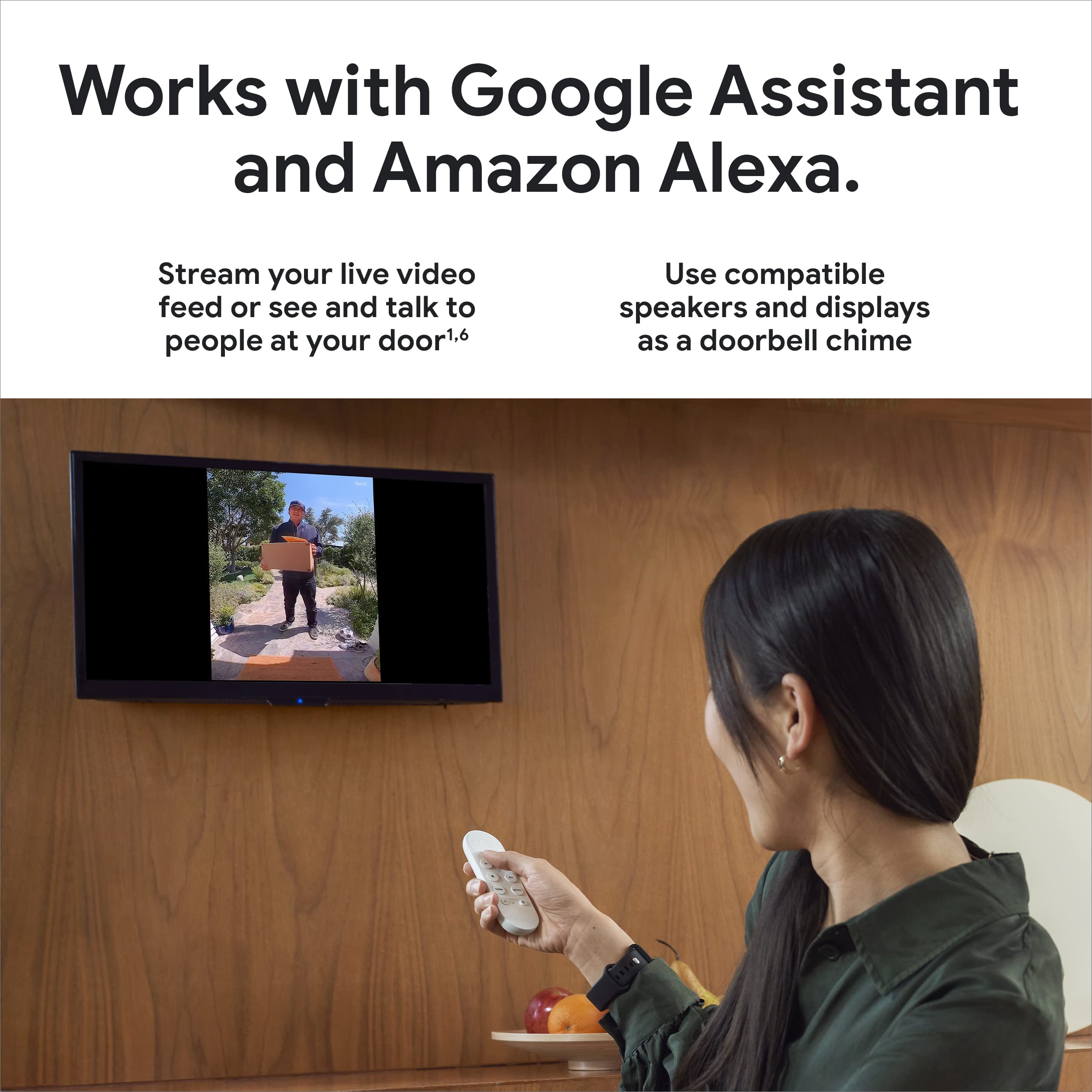 Foto 6 pulgar | Cámara De Videovigilancia Google Nest Doorbell 720p 2nd Gen - Venta Internacional.