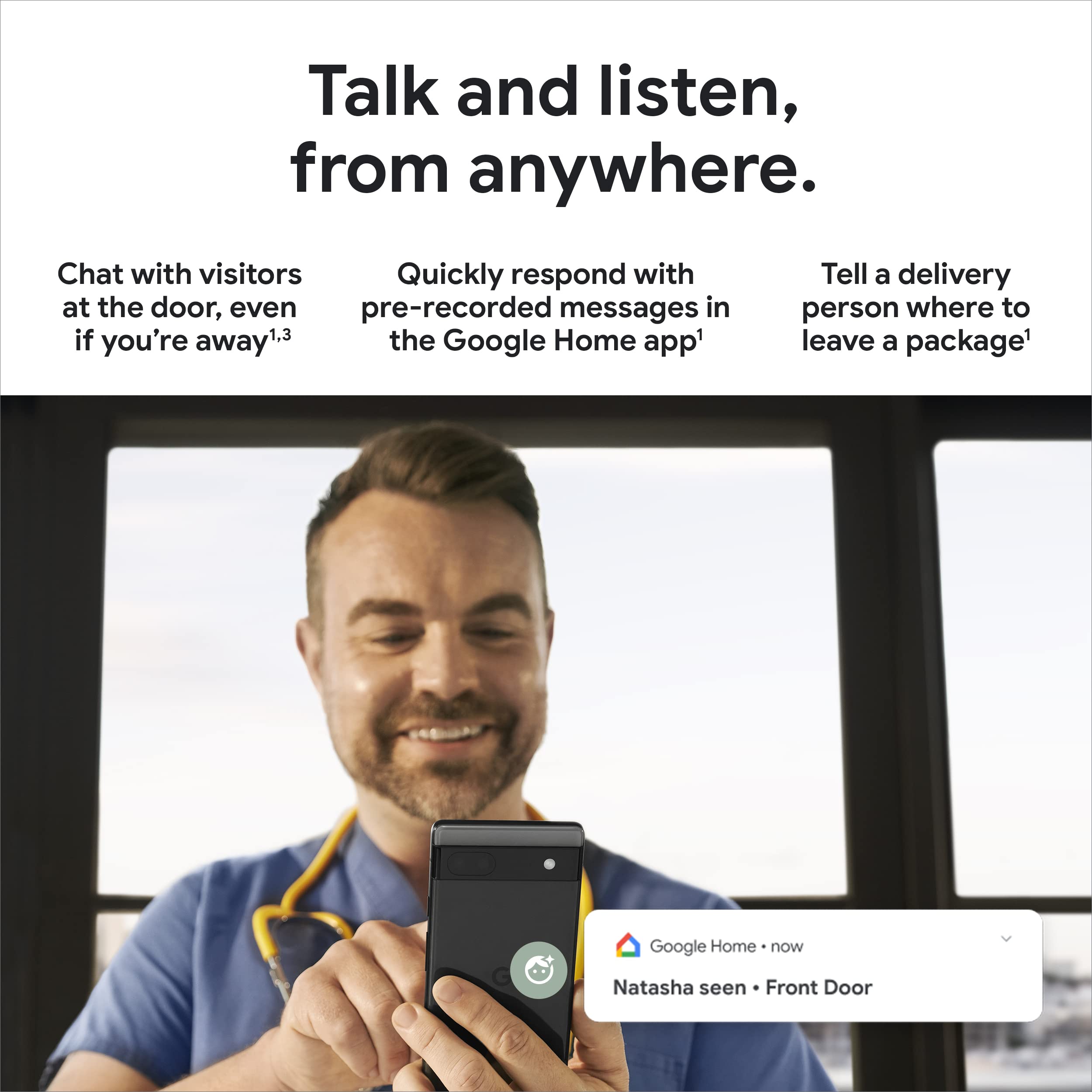 Foto 7 | Cámara De Videovigilancia Google Nest Doorbell 720p 2nd Gen - Venta Internacional.